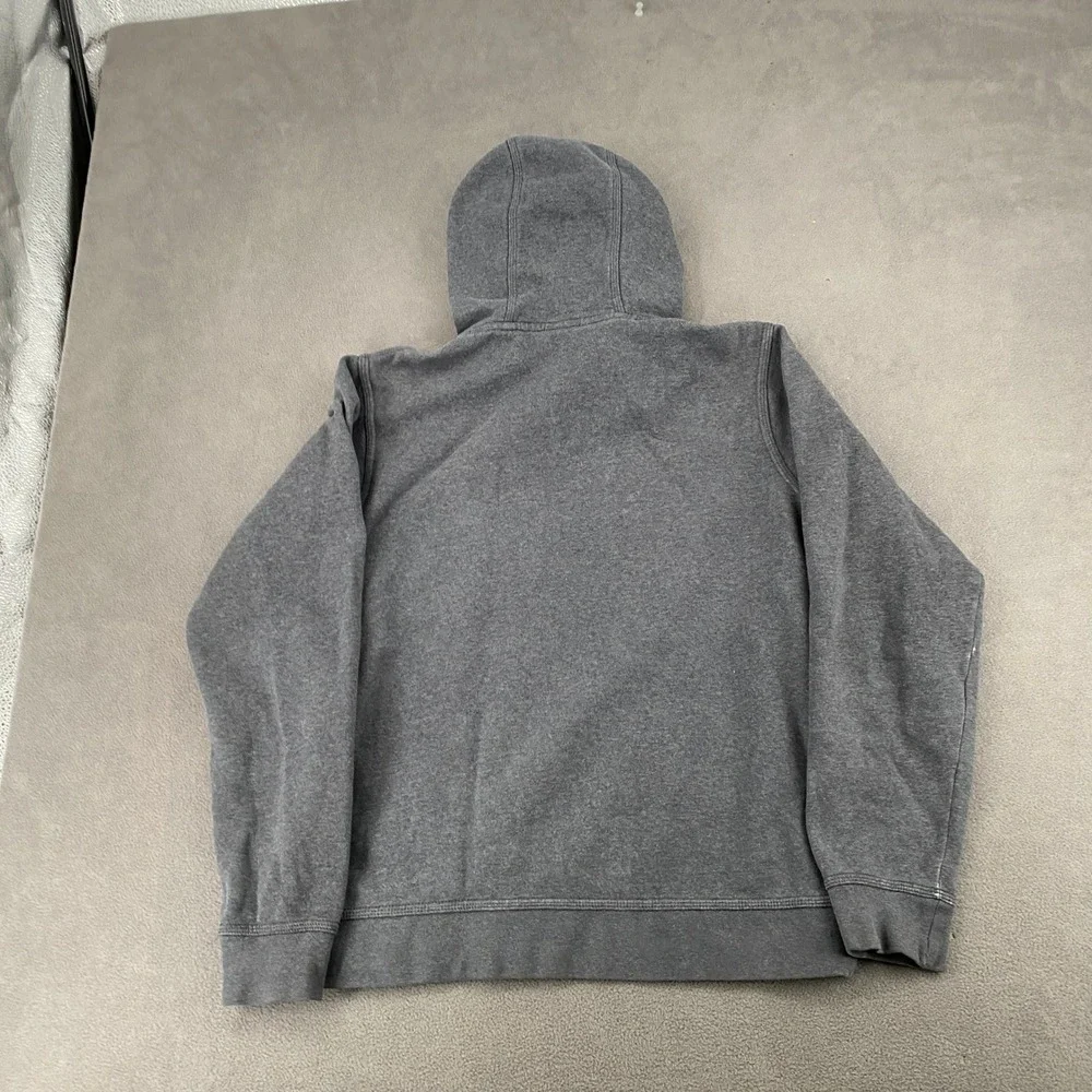 Nike Mens Swoosh Pullover Hoodie Charcoal Grey Fleece Sweatshirt Medium